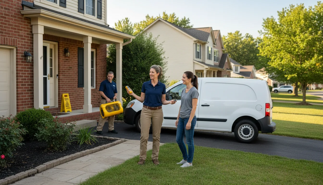Residential water damage restoration in Poston, AZ